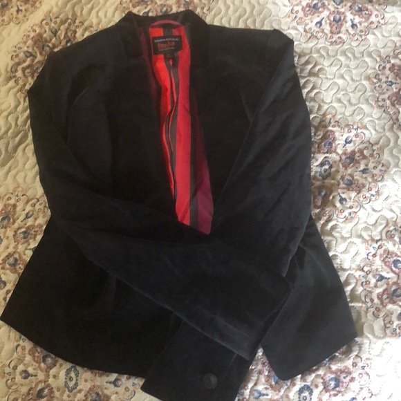 Black velvet blazer - Picture 4 of 4